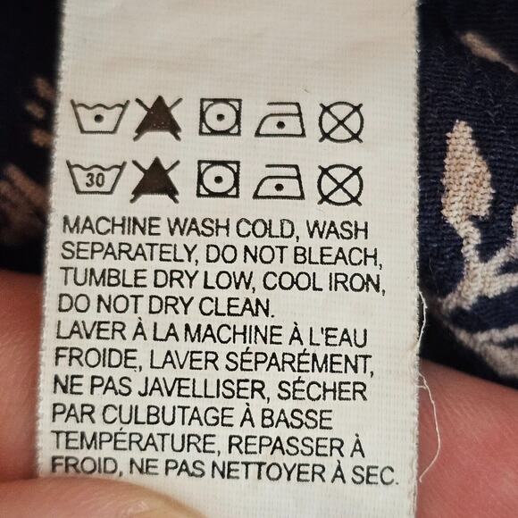 Lucky Brand Womens Floral Blue Jumpsuit Romper Sleeveless Halter Size XS Pocket - Picture 11 of 13